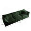 Canapé confortable de style moderne Mid-Century 3 places avec plusieurs coussins pour le salon-1454343506
