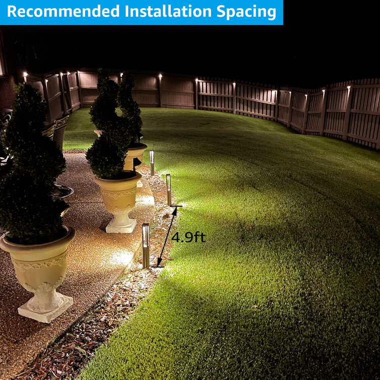 LEONLITE LED Hardwired Metal Pathway Light Modern Garden Landscape Lighting  3000K Warm White Wayfair