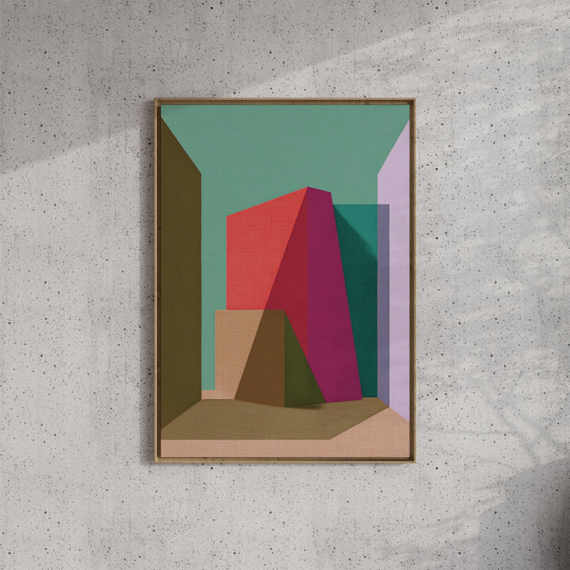 Form and Structure No. 12: Geometric Abstract Art Print, 18x24 in, Black