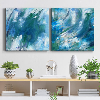 Rush Tide I - Ensemble de 2 reproductions sur toiles tendues