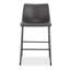 Tabouret de bar Brinley de 24 po en cuir végétalien-1821919877
