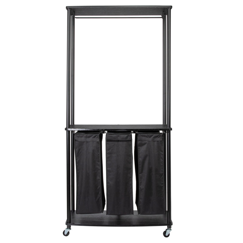 Shanno Rolling Laundry Center, Black