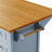 Luminique 52'' Kitchen Island With Drop Leaf And 5 Drawers-482550582