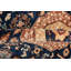 Hand-Knotted High-Quality Navy, Red, and Beige Runner