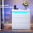 Nightstand With Charging Station And LED Lights-359598220