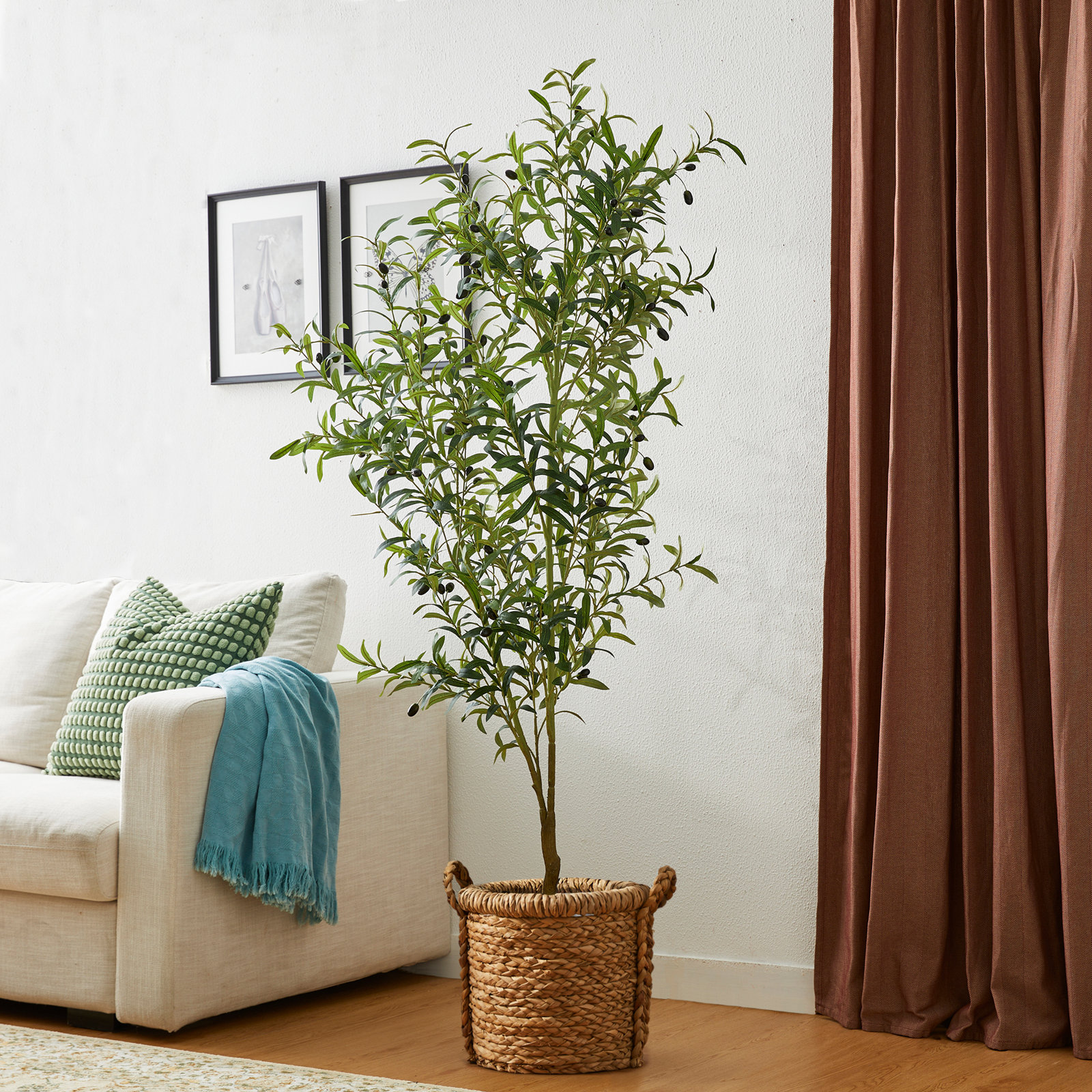 Amee 70" Olive Tree in Pot