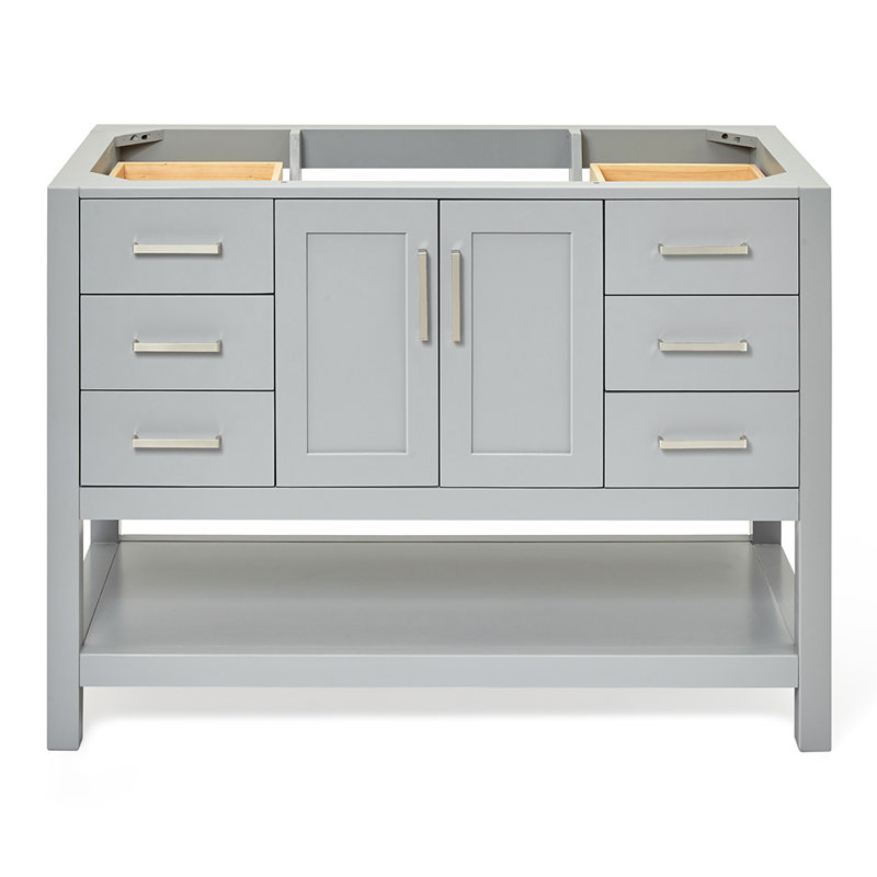 48'' W Single Bathroom Vanity Base, Gray