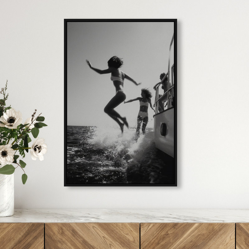 Liquid Gravity Print by Oliver Gal, 31"H x 21"W, Black Floater Frame