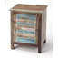 Rustic Shutter Painted Accent Cabinet