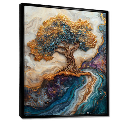 «Monchello Aqua Tree Of Life Into The River Of Existance II», reproduction d'art sur toile