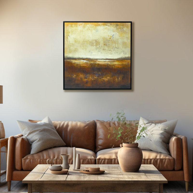Peinture à l'huile abstraite sur toile 24 x 24 po