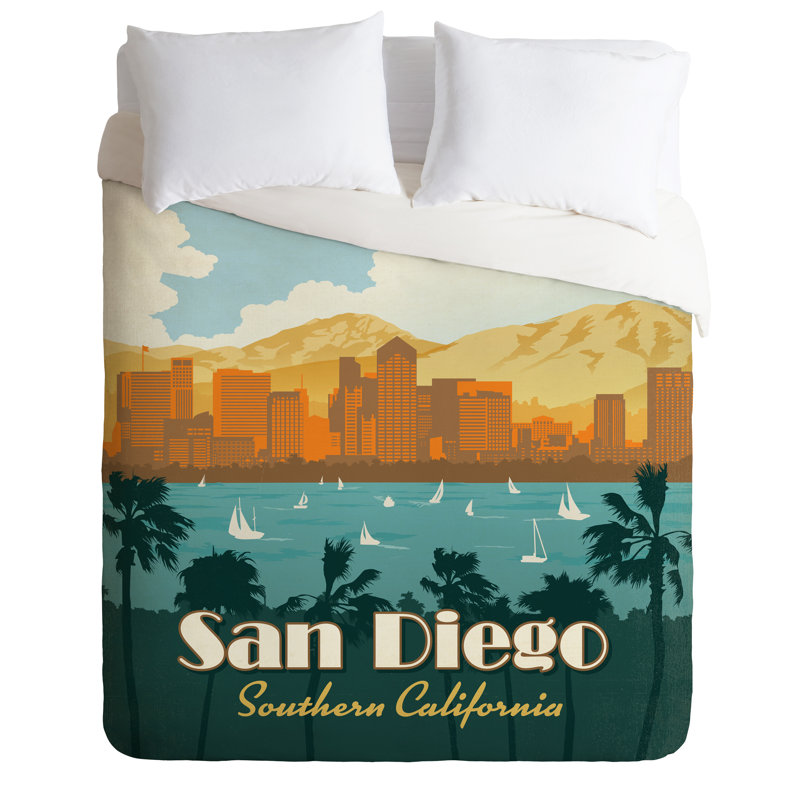 Anderson Design Group Polyester Duvet Cover, Twin/Twin XL Duvet Cover + 1 Standard Sham