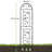 Charmagne 82.6'' H x 19.7'' W Iron Arched Trellis