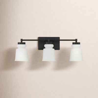Gruene 3 Light Frosted Dimmable Vanity Light