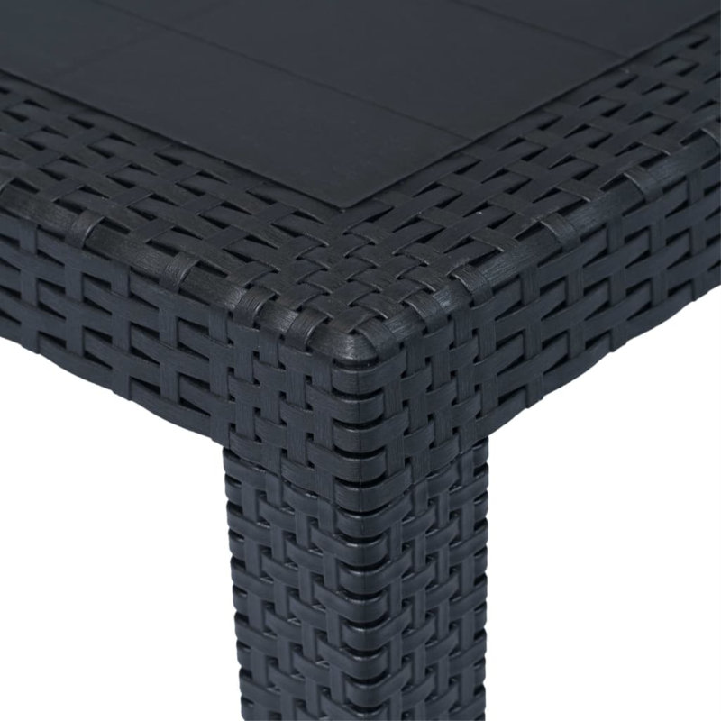 Table basse en plastique Bruan, Anthracite