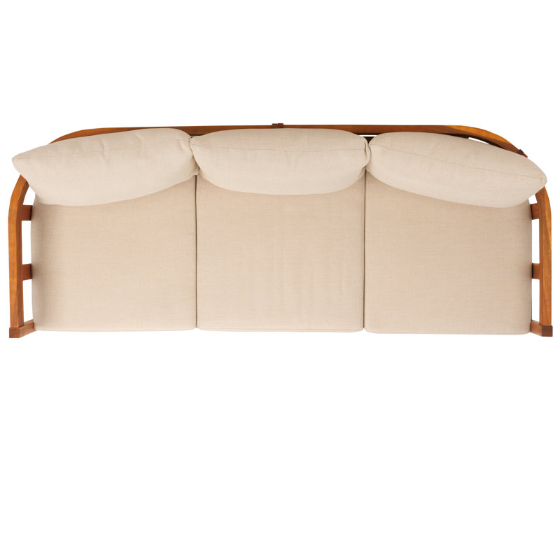 Owen Solid Teak Wood Outdoor Sofa