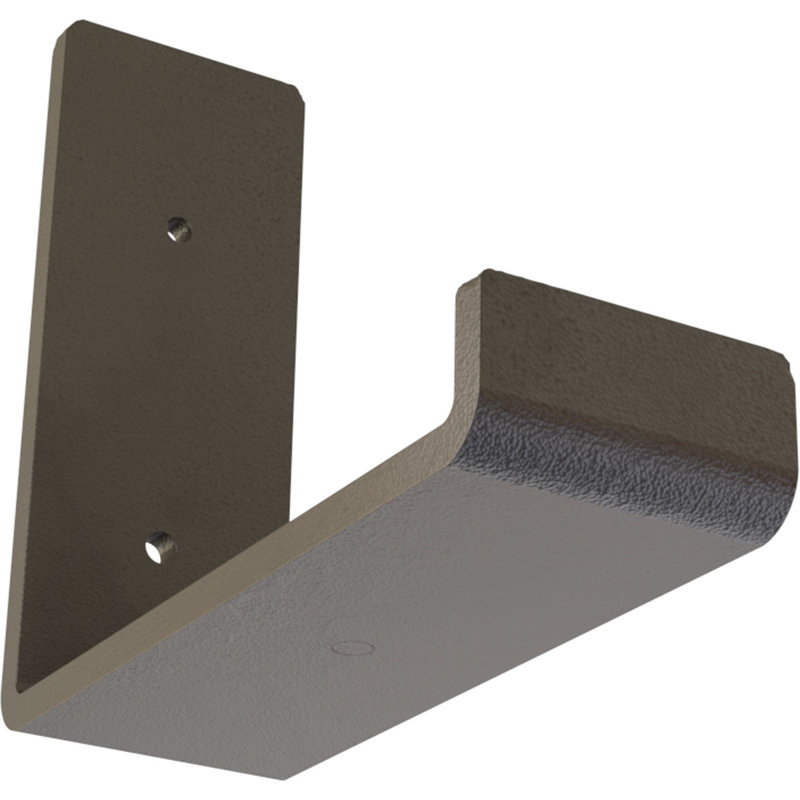 Support de tablette en acier, Bronze foncé martelé, H 5 po x l 2 po x P 6 po