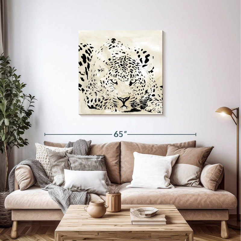 Crowle Leopard Spots II, H 36 po x l 36 po