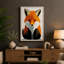 Geometric Fox Portrait Modern - Print-136795224-136795225
