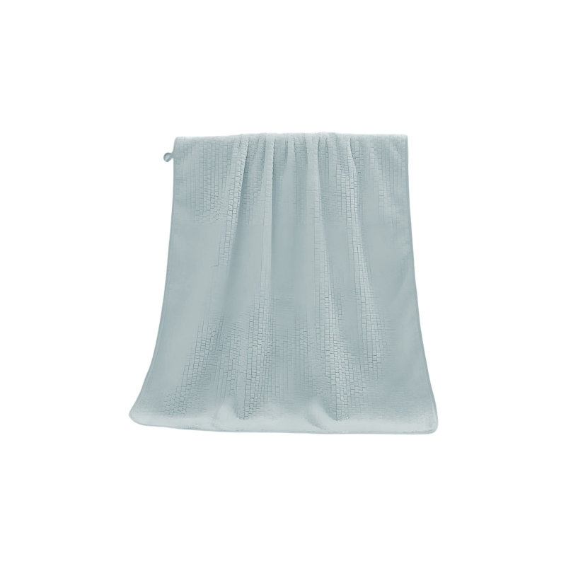 Grande serviette de bain douce et épaisse absorbante pour la salle de bain, serviette en polyester à séchage rapide pour la maison et le cadeau, bleu clair 55,1 x 27,5 po