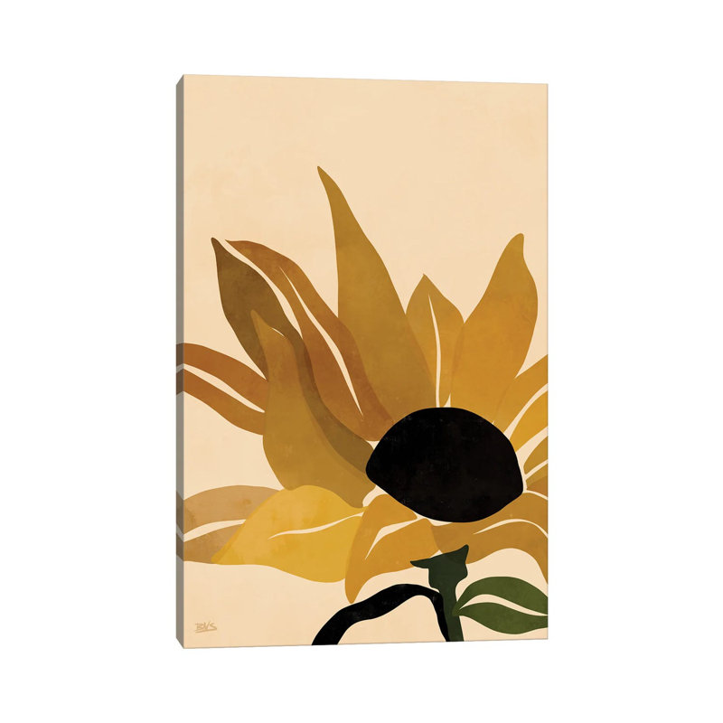 Sunflower by Bria Nicole - Print on Canvas, Wrapped Canvas, 66.04 cm H x 45.72 cm W x 1.91 cm D