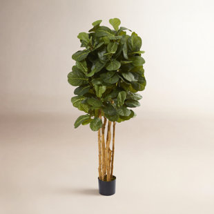 Nearly Natural Faux Fiddle Leaf Fig Tree in Pot