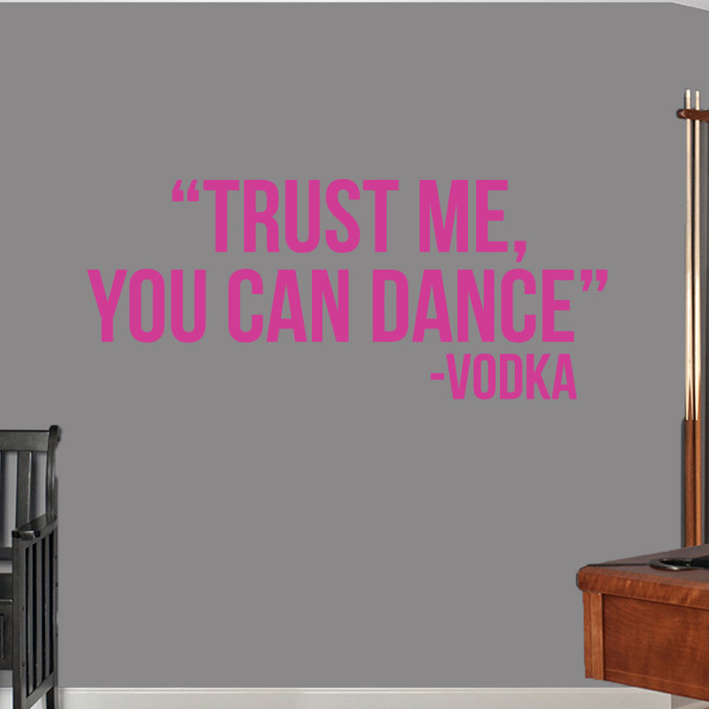 Entertainment Non-Wall Damaging Wall Decal, Hot Pink