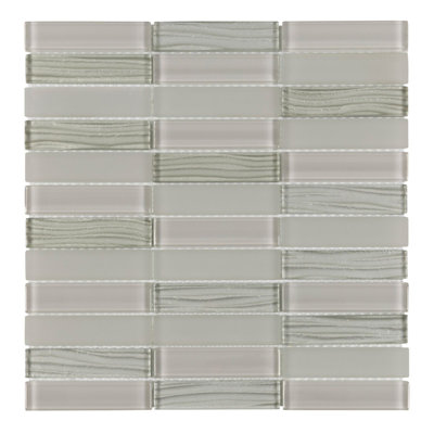 1" x 4" Glass Mosaic Wall Tile