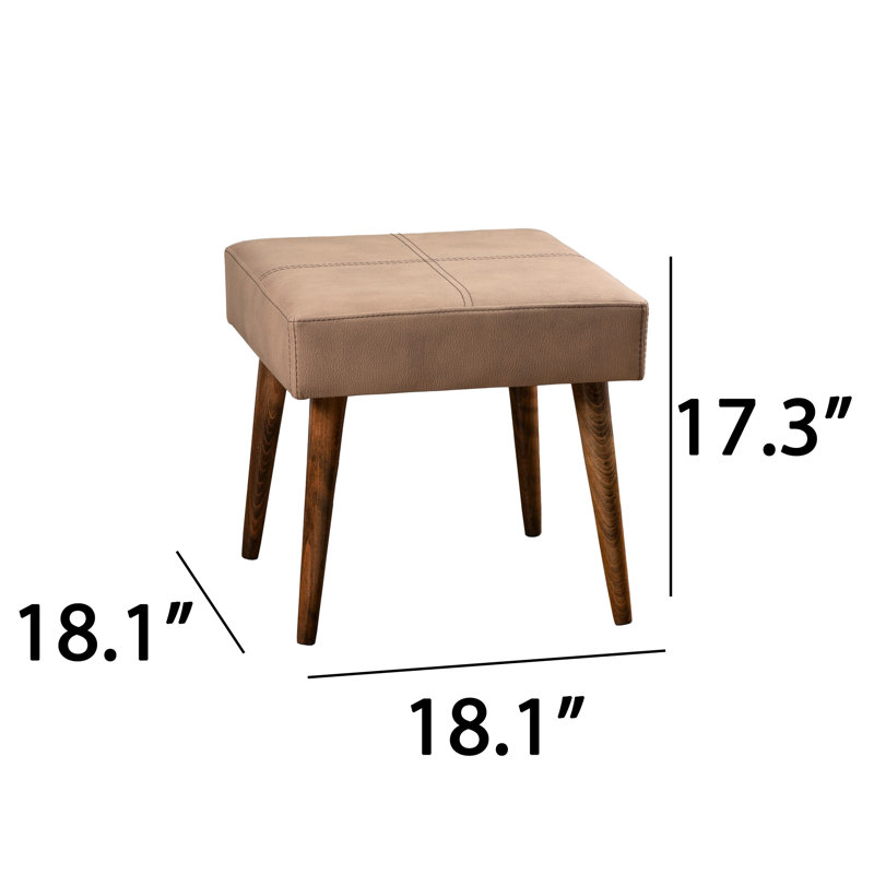 Zerina Upholstered Ottoman, Mink