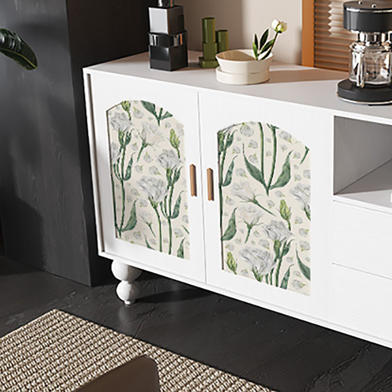 59.1in Large Capacity Sideboard Buffet, White