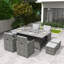 Bentlei 8 - Person Patio Dining Set Rectangular Table with Cushions Included
