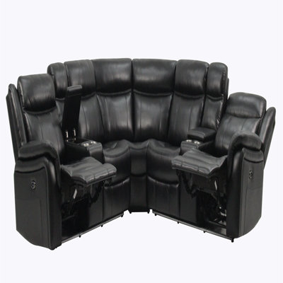 101" Oversized Sectional PU Sofa Couch for Living Room, Modern  L Shaped Couch