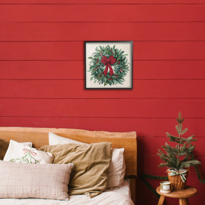 Ruban de houx avec couronne giclée, design par Kate Sherrill
