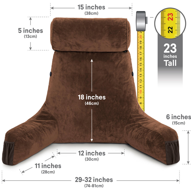 Microsuede Outdoor Reversible Throw Pillow, Chocolate