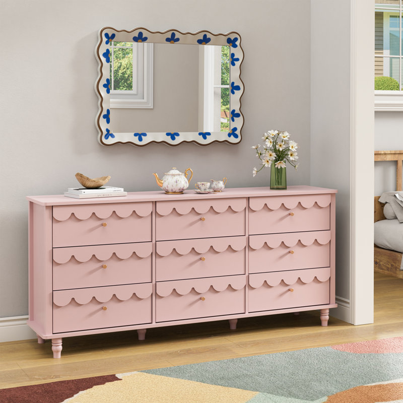 green emerald velvet dress Effie 6-Drawer Dresser