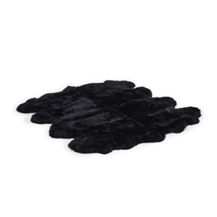 Solid Colour Sheepskin Shag 120cm X 180;180cm Area Rug