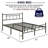 14''King Size Bed Frame With Headboard,  Metal Platform Bed With Heavy Duty Strong Support Slats, No Box Spring Needed And Easy Assembly, Black-1113041440
