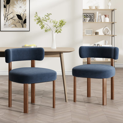 Upholstered Solid Wood Dining Chair Side Chair
