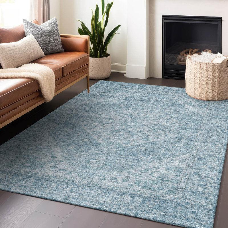 Tapis intérieur / extérieur bleu Stockholm , 8' x 10'