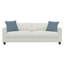 Canapé-lit escamotable Jibria 87 po avec coussins, recouvert d'un tissu bouclé confortable