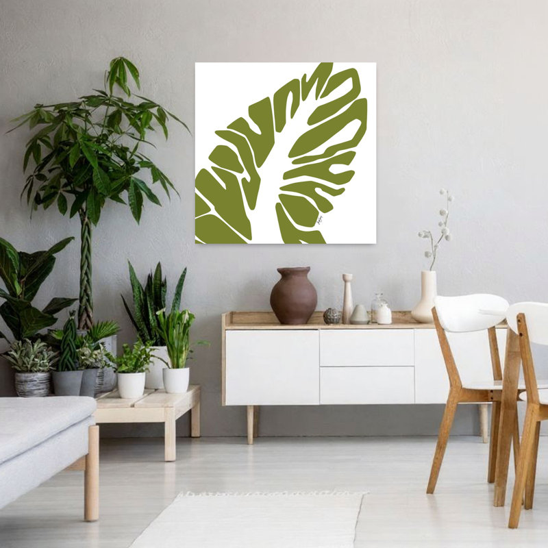 Art tribal abstrait tropical, H 36 po x l 36 po