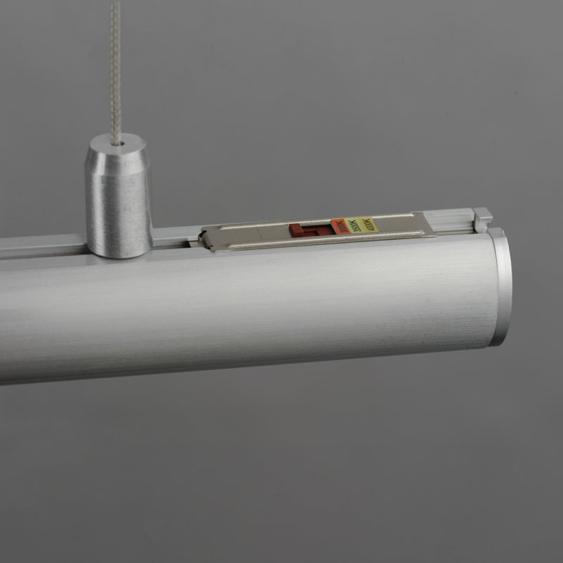 Collie Single Light LED Pendant, Satin Aluminum
