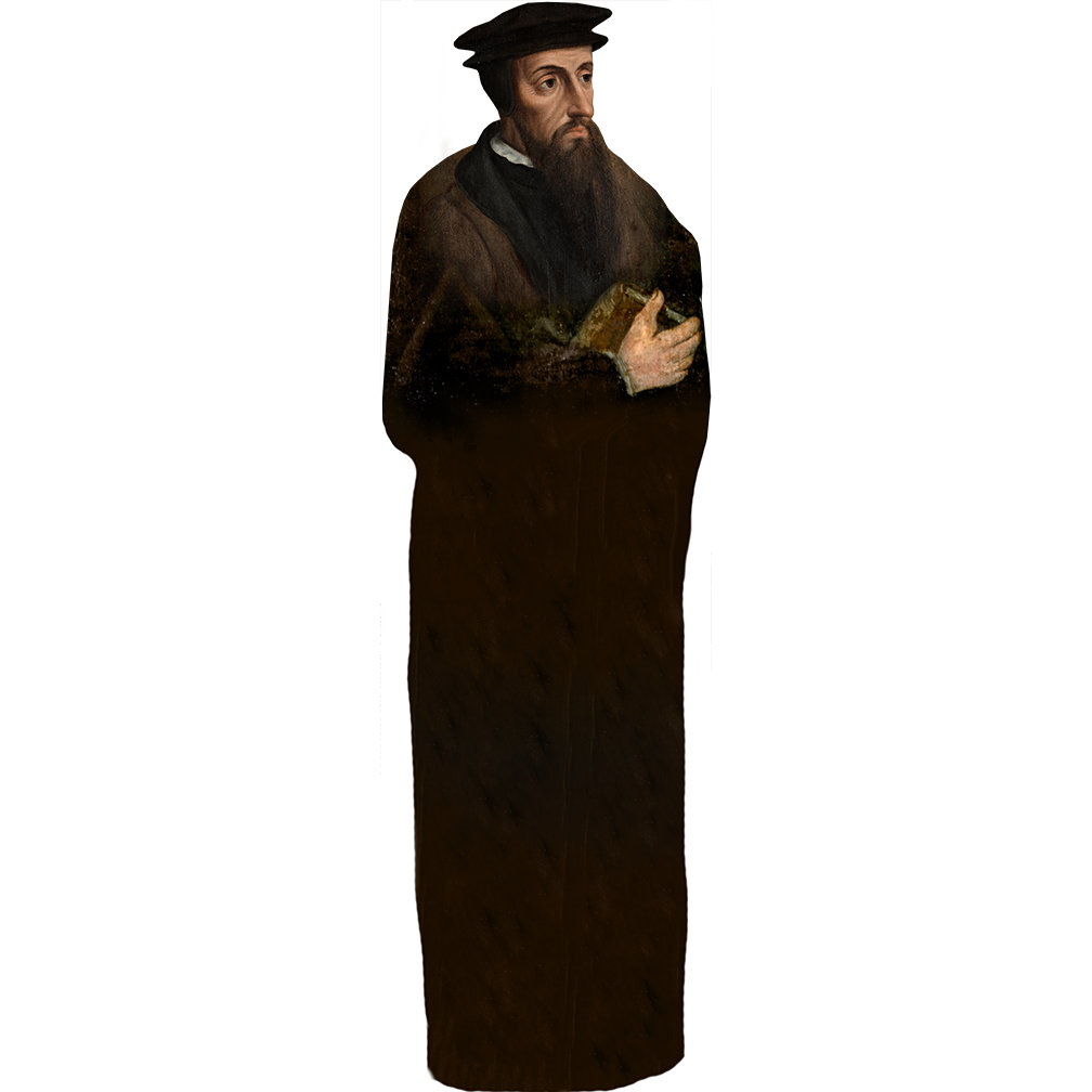 John Calvin Jean Calvinism Cardboard Standup Wet Paint Printing