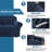 Modern Soft Velvet Plush 4 Piece High Stretch Sofa Slipcover Furniture Protector Luxury Thick Velvet Sofa Cover for 3 Cushion Couch Machine Washable-20816342
