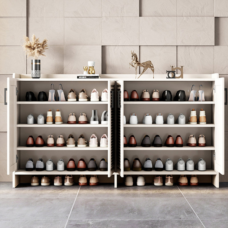 Rangement pour chaussures en alliage d'aluminium blanc