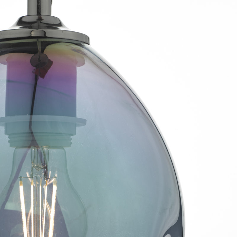 Valencia 1 - Light Black Teardrop Pendant