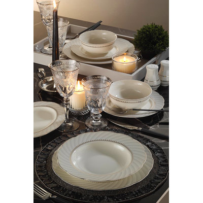 Yehuda Dinnerware Set 56 Piece - Service for 12