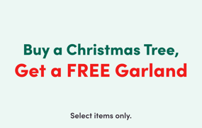 Buy a Christmas Tree, get a FREE Garland