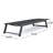 2 Pk Outdoor Mesh Chaise Lounges - Aluminum Frame And Adjustable In Black + Grey Of Lounges, Construction, Mesh, , & Grey, For Poolside Pleasurable Delight