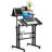 Ladejah Adjustable Metal Base Computer Desk
